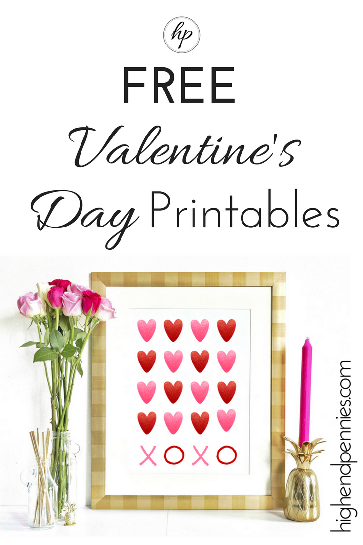 5 Free Valentine S Day Printables Highendpennies